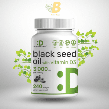 Buy DDEAL SUPPLEMENT Black Seed Oil 3000mg with Vitamin D3 – Best Black Seed Oil Supplement in Bangladesh.
