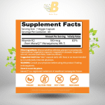 Doctor's Best Natural Vitamin K2 Mk-7 with MenaQ7, 100mcg Vitamin K2 Supplement Supports Bone Health, Non-GMO, 60 Veggie Capsules - Image 3