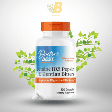 Doctor's Best Betaine HCl Pepsin