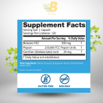 Doctor's Best Betaine HCI Pepsin & Gentian Bitters, Digestive Enzymes for Protein Breakdown & Absorption, Non-GMO, Gluten Free, 120 Caps, Original Version - Image 3