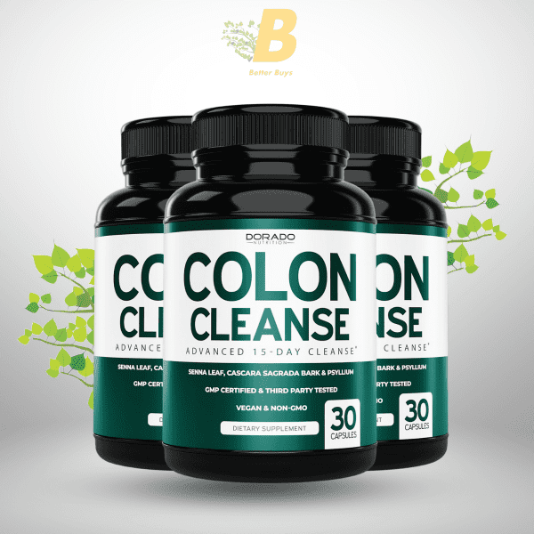 Colon Cleanse & Detox 15 Day Gut Cleanse (30 Count) Intestinal Cleanse Pills & Probiotic for Gentle Laxative & Bowel Relief for Stomach Bloating - Image 2
