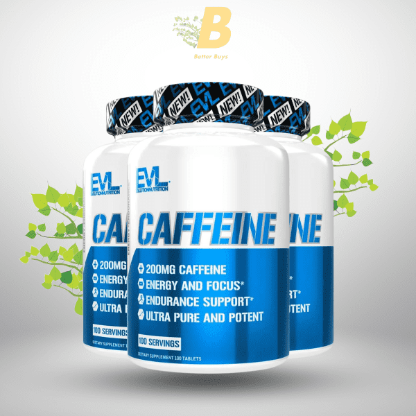 Evlution Nutrition Caffeine - Energy, Focus, & Endurance Support - 200mg of Caffeine Per Serving - Ultra Pure & Potent - Maximize Work, Training & More - Dietary Supplement - 100 Servings -100 Tablets - Image 2