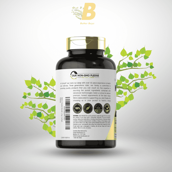 Carlyle Nitric Oxide Supplement 3000mg – 120 Capsules | Pre-Workout with L-Arginine & L-Citrulline | Non-GMO & Gluten Free - Image 4