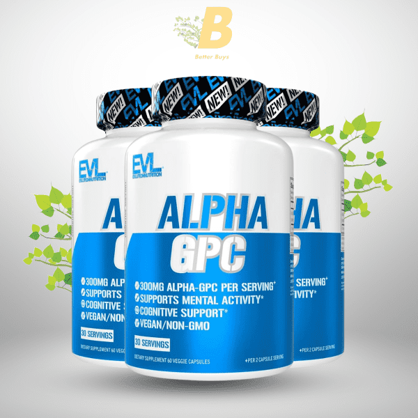 EVL Nootropic Alpha GPC Choline Supplement - Alpha GPC 600 mg Nootropics Brain ,Memory and Focus Support  Supplement Acetylcholine Precursor and Mood Booster - Image 2