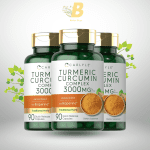 Carlyle Turmeric Curcumin with Black Pepper 3000mg | 90 Powder Capsules | Complex Supplement with Bioperine | Non-GMO, Gluten Free - Image 2
