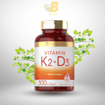 Carlyle Vitamin K2 + D3 Supplement | 300 Softgels | 200mcg MK-7 & 10,000 IU D3 | Non-GMO Bone & Heart Health Supplement
