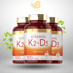 Carlyle Vitamin K2 + D3 Supplement | 300 Softgels | 200mcg MK-7 & 10,000 IU D3 | Non-GMO Bone & Heart Health Supplement - Image 2