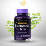 Carlyle Melatonin 10mg | 300 Fast Dissolve Tablets | Natural Berry Flavor | Non-GMO & Vegetarian | Sleep Support