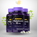 Carlyle Melatonin 10mg | 300 Fast Dissolve Tablets | Natural Berry Flavor | Non-GMO & Vegetarian | Sleep Support - Image 2