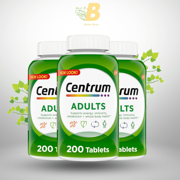 Centrum Adult Multivitamin/Multimineral Supplement with 200 Tablets – Non-GMO and Gluten-Free Multivitamins for Energy, Immunity, and Bone Health Support - Image 2
