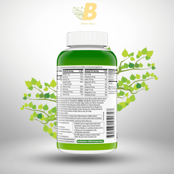 Centrum Adult Multivitamin/Multimineral Supplement with 200 Tablets – Non-GMO and Gluten-Free Multivitamins for Energy, Immunity, and Bone Health Support - Image 4