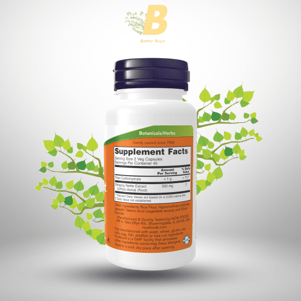 NOW Foods Stinging Nettle Root Extract 250 mg, Original NOW Foods Stinging Nettle Root Extract BD, NOW Foods Stinging Nettle Root Extract price in BD, Prostate health supplement Bangladesh, Herbal prostate support supplement BD