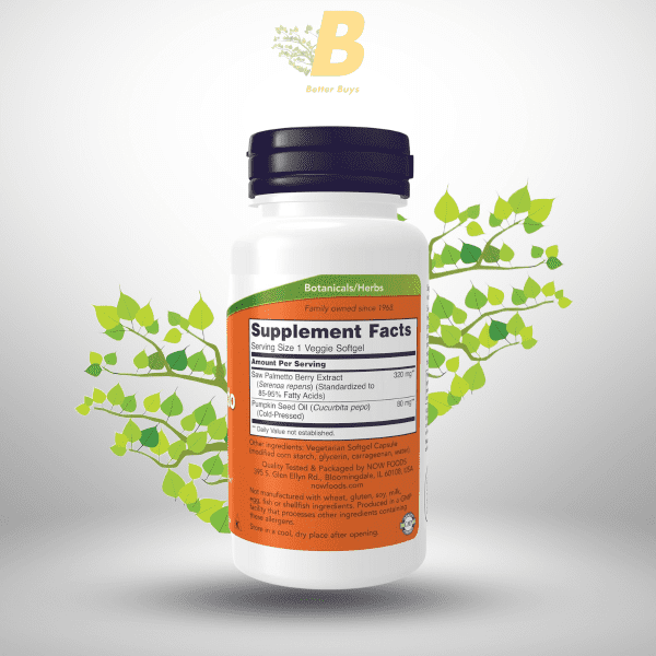 NOW Foods Saw Palmetto Extract 320 mg,Original NOW Foods Saw Palmetto Extract BD, NOW Foods Saw Palmetto price in BD, Prostate health supplement Bangladesh, Men’s health supplement BD