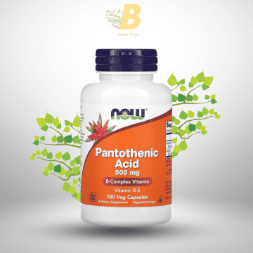 NOW Foods Pantothenic Acid 500mg, Vitamin B5 supplement, NOW Foods price in BD, Original NOW Foods in Bangladesh
