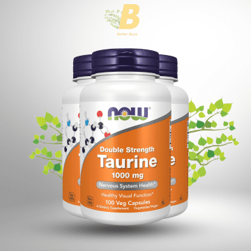 NOW Taurine - 1,000mg - 100 Veg Capsules