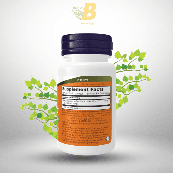 NOW Foods OralBiotic™ Probiotic Lozenges, Probiotic lozenges , NOW Foods OralBiotic™ Probiotic Lozenges price in bd