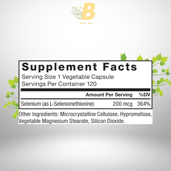 Force Factor Selenium Immune Support Supplement, Selenium 200mcg 120 Capsules - Image 3