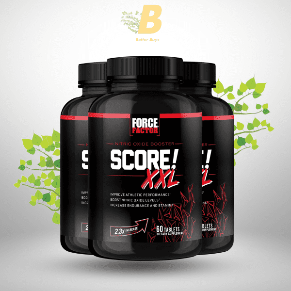 FORCE FACTOR Score! XXL Nitric Oxide Booster Supplement for Men with L-Citrulline, Horny Goat Weed, Black Maca, & Tribulus Terrestris to Increase Stamina, Energy, and Physical Performance, - Image 3