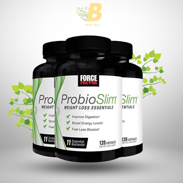 FORCE FACTOR ProbioSlim Weight Loss Essentials Complete Daily Digestive Health and Weight Loss Probiotic Supplement with Electrolytes and Green Tea Extract, 120 Capsules - Image 2