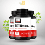 FORCE FACTOR Biotin 10000mcg, Biotin Supplement for Healthier Hair, Skin, and Nails, Hair Growth Supplement 100 Vegetable Capsules - Image 2