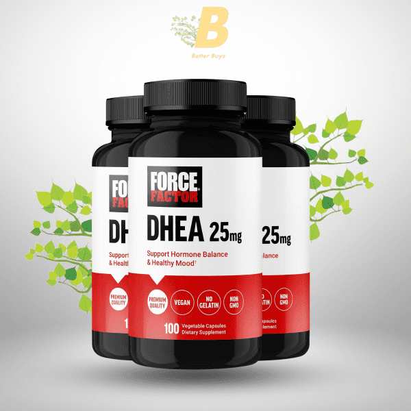FORCE FACTOR DHEA 25mg, DHEA for Women and Men to Support Hormone Balance and Healthy Mood,  100 Vegetable Capsules - Image 2