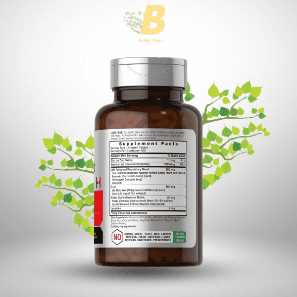 Horbäach DHT Advanced Hair Formula 120 Tablets Hair Formula Blend with Saw Palmetto, Kudzu, and Fo-Ti - Image 3