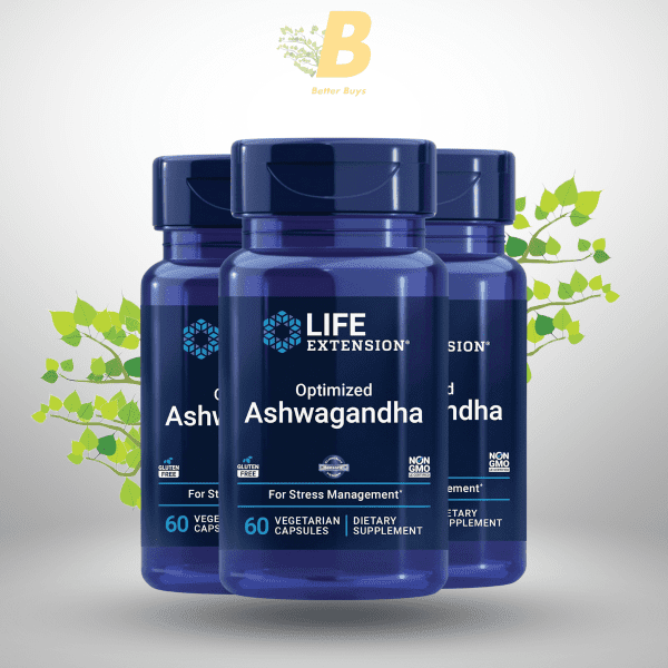 Life Extension Optimized Ashwagandha Stress Relief Supplement Best for Focus, Memory & Mood Support - Image 2