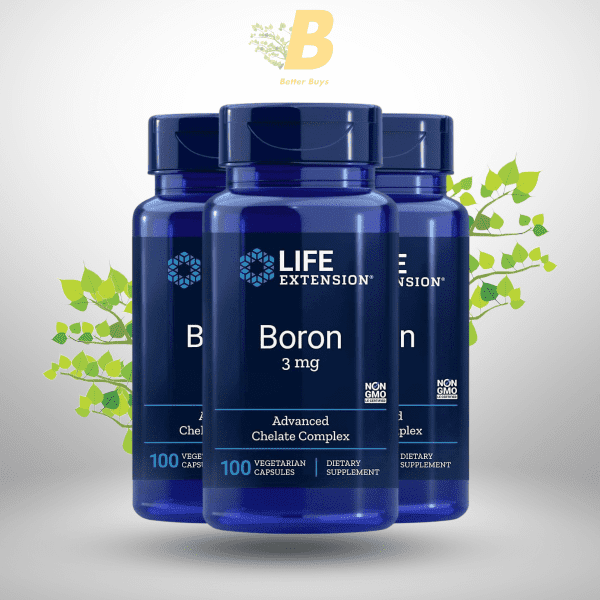 Life Extension Boron 3 mg with Riboflavin (Vitamin B2) – Bone Health & Immune Support - Image 2
