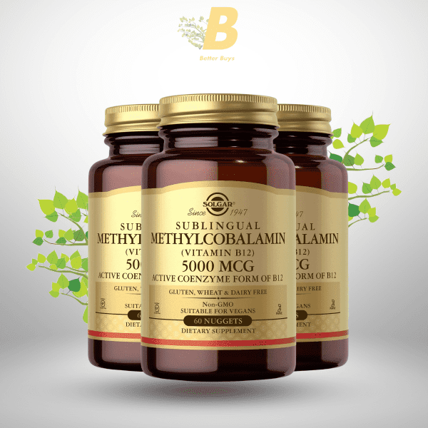 Solgar Methylcobalamin (Vitamin B12) 5000 mcg Energy Metabolism & Nervous System Support ,60 Nuggets - Image 2