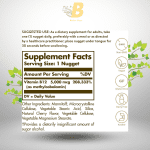 Solgar Methylcobalamin (Vitamin B12) 5000 mcg Energy Metabolism & Nervous System Support ,60 Nuggets - Image 3