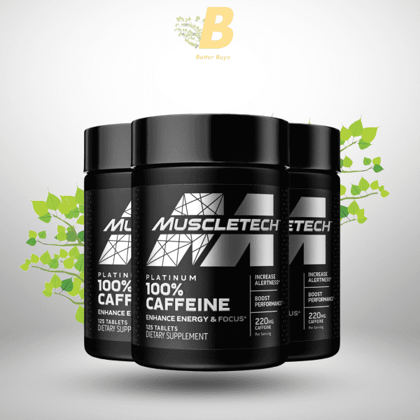 MuscleTech  Caffeine 100% Pills for Energy & Mental Focus, 220mg of Pure Caffeine, 125 Count - Image 2