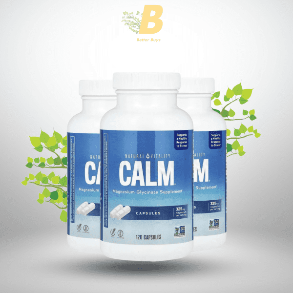 Natural Vitality Calm Magnesium Supplement 120 Capsules for Stress Relief  – Vegan & Gluten-Free - Image 2