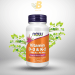 NOW Foods Vitamin D-3 & K-2 1,000 IU, NOW Foods Vitamin D-3 & K-2 BD, NOW Foods price in BD, Vitamin D-3 K-2 for cardiovascular health, NOW Foods Vitamin D-3 & K-2 softgels