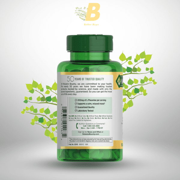 Nature's Bounty Stress Relief, Ashwagandha KSM-66, Supports Occasional Stress Relief, Dietary Supplement, 90 or 50Tablets, - Image 6