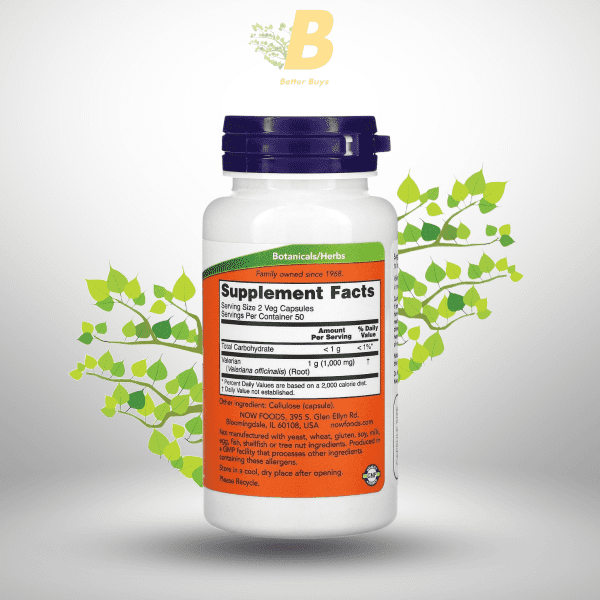 NOW Foods Valerian Root, 500mg,NOW Foods Valerian Root 500mg BD, NOW Foods Valerian Root BD,NOW Foods price in BD,Herbal supplements in Bangladesh