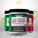 Nature's Truth Beet Root Powder  Nitric Oxide Supplement 7.73 oz for Men & Women  Vegan, Non-GMO  Mixed Berry Flavor - Image 2