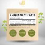 NatureBell Vitamin D3 K2 (10,000 IU + 200mcg K2 MK7) with Coconut Oil Supplement for Immune, Bone, Heart Health, 240 Softgels (8-Month Supply) - Image 3