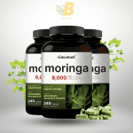 NatureBell Pure Moringa Capsules 8000mg Per Serving - Made with Moringa Powder Organic, 240 Capsules , Green Superfood, Skin Health & Immune Support - Image 2