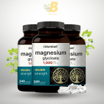 NatureBell Magnesium Glycinate 1,000mg – 240 Capsules Supplement for Energy & Muscle Support - Image 2
