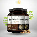 NatureBell Lion’s Mane Mushroom Supplement Capsules 9,000mg 240 caspule – Premium Cognitive & Immune Support - Image 2