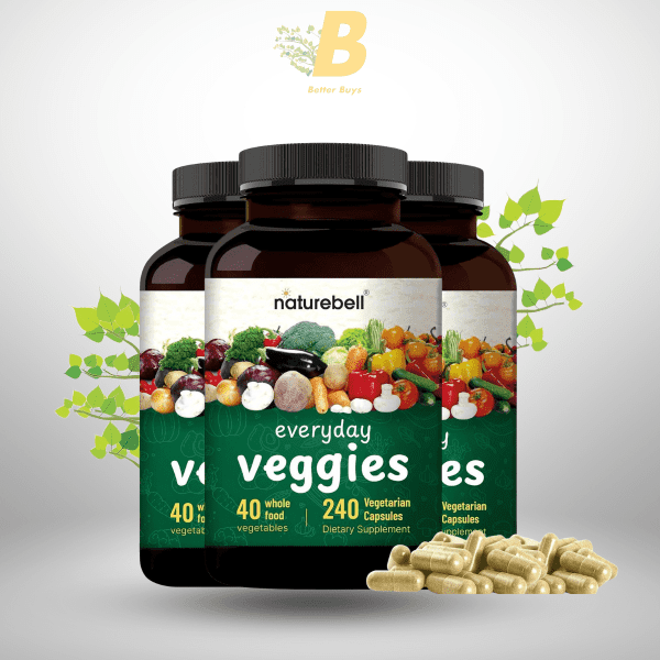 NatureBell Everyday Veggies Supplements – 240 Capsules - Image 2