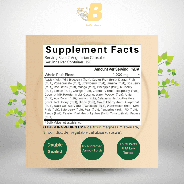 NatureBell Everyday Veggies Supplements – 240 Capsules - Image 3