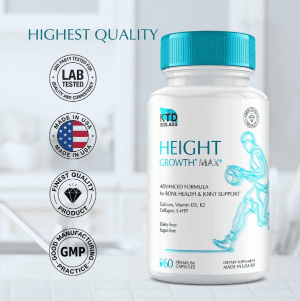 KTD Biolabs Height Growth Max+ – 60 capsules - Image 5