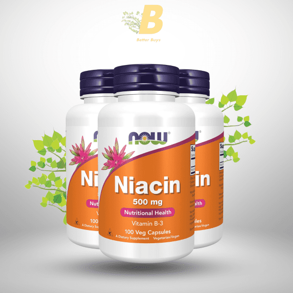 NOW Foods Niacin 500mg, Niacin supplement in Bangladesh, Vitamin B3 capsule price in BD,