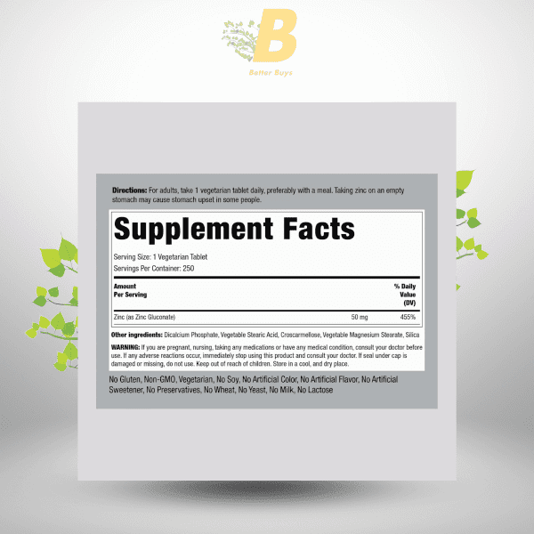 Piping Rock  Zinc  50 mg In Bangladesh