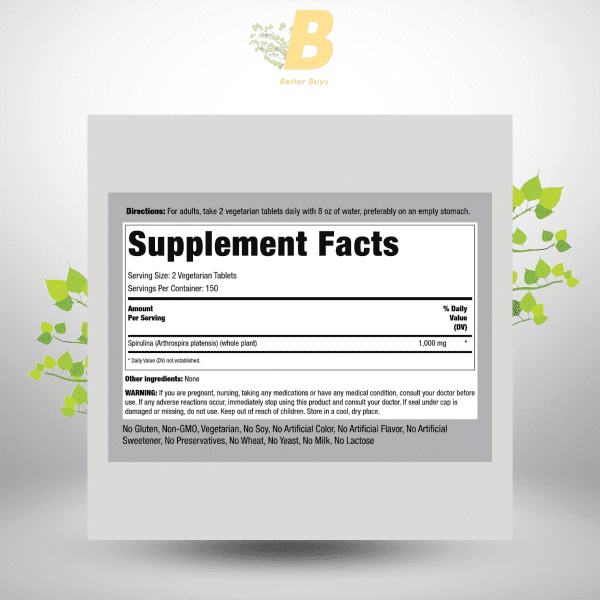 Piping Rock Spirulina-1000Mg in Bangladesh