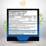 Wellness Labs Magnesium Glycinate 750mg | High Absorption Chelated Calm Support for Women and Men - Glicinato De Magnesio, Magnesium Chelate Supplement for Heart Health, Sleep Support - 120 Count - Image 3