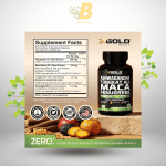 X Gold Ashwagandha 5000mg + Tongkat Ali 1000mg + Maca Root 5000mg + Fenugreek 3000mg Supplement | Black + Red + Yellow Maca Root Extract & Fenugreek 120 veg capsule - Image 3