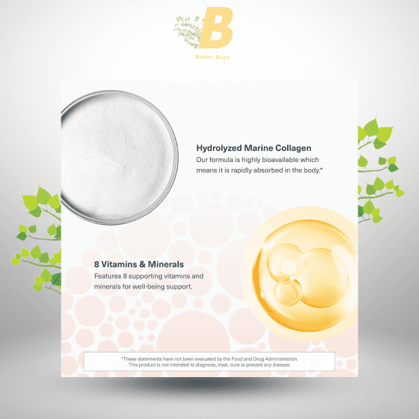 Youtheory Marine Collagen - 2,500 mg Hydrolyzed Collagen - Supports Skin* - Fish-Sourced Supplement with Vitamin C, A, E, B6, B12 & More  - 160 Tablets - Image 4