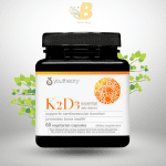 Youtheory K2D3 - Bone & Heart Health Support - Combines Vitamin D3 & Vitamin K2 - Dairy, Soy & Gluten Free - 60 Vegetarian Capsules